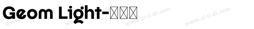 Geom Light字体转换